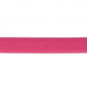 Lacet cuir reconstitué double-face 5 mm Fuchsia x1m