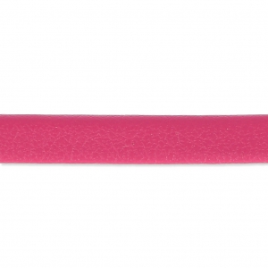 Lacet cuir reconstitué double-face 5 mm Fuchsia x1m