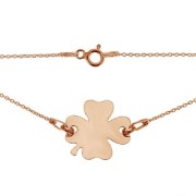 Bracelet maille Forçat pour intercalaire 13 cm pour enfant Argent 925 doré rose x1