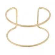 Bracelet manchette fil en laiton brut 46x160 mm à décorer x1