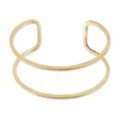 Bracelet manchette fil en laiton brut 28x160 mm à décorer x1