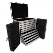 Plateau 12 compartiments pour valise de transport bijoux Noir x1