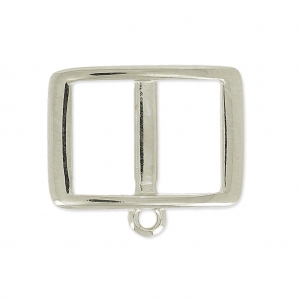 Intercalaire pour lacet 10 mm collier choker 17.5 mm Placage Argent fin vieilli x1