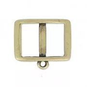 Intercalaire pour lacet 10 mm collier choker 17.5 mm bronze x1