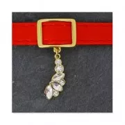 Intercalaire pour lacet 10 mm collier choker 17.5 mm bronze x1