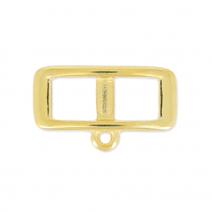 Intercalaire pour lacet 5 mm collier choker 18 mm Doré à l'or fin x1