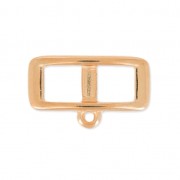 Intercalaire pour lacet 5 mm collier choker 18 mm doré rose x1|raw }}