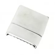 Fermoir aimanté 23.5 x 19.5 mm Placage Argent fin vieilli x1