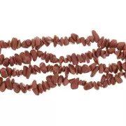 Perles chips 8 - 11 mm en pierre gemme - Gold Stone x85cm
