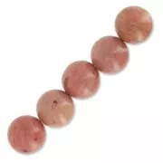 Perle ronde en pierre gemme Rhodonite 12,5 mm x1