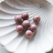 Perle ronde en pierre gemme Rhodonite 12,5 mm x1