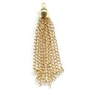 Pompon chainette doré x1|raw }}