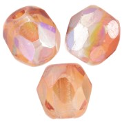 Facettes 4 mm Crystal Orange Rainbow x50
