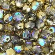 Facettes 4 mm Crystal Golden Rainbow x50