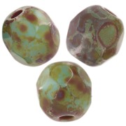 Facettes 4 mm Opaque Turquoise Dark Travertin x50|raw }}