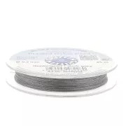 Fil de jade / Fil nylon tressé européen Griffin 0.3 à 0.5 mm Dark Grey x25m