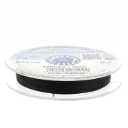 Fil de jade / Fil nylon tressé européen Griffin 0.3 à 0.5 mm Black x25m