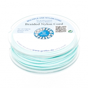 Fil de jade / Fil nylon tressé européen Griffin 0.5 à 0.8 mm - Turquoise x25m