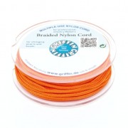 Fil de jade / Fil nylon tressé européen Griffin 0.5 à 0.8 mm Orange x25m