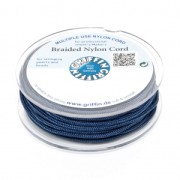 Fil de jade / Fil nylon tressé européen Griffin 0.5 à 0.8 mm Dark Blue x25m