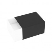 Boite pour bague 5x4.3x3 cm cm Blanc/Noir Mat x1|raw }}