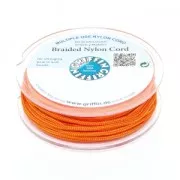 Fil de jade / Fil nylon tressé européen Griffin 1 mm Orange x25m