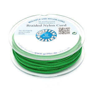 Fil de jade / Fil nylon tressé européen Griffin 1 mm Green x25m
