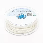 Fil de jade / Fil nylon tressé européen Griffin 1 mm Cream x25m