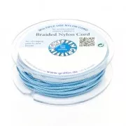 Fil de jade / Fil nylon tressé européen Griffin 1 mm Blue x25m