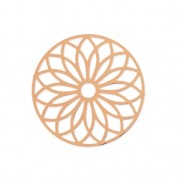 Intercalaire laser cut rosace 24 mm doré rose x1|raw }}