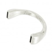 Fermoir demi bracelet aimanté pour lacet 10 mm Placage Argent fin vieilli x1|raw }}