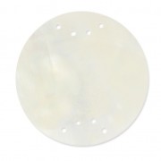 Intercalaire disque en nacre 8 trous 20 mm x1|raw }}