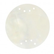 Intercalaire disque en nacre 8 trous 30 mm x1|raw }}