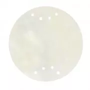 Intercalaire disque en nacre 8 trous 30 mm x1