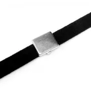 Poussoir slider rectangle pour lacet 5 mm doré rose x1