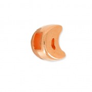 Poussoir slider demi-lune pour lacet 3 mm doré rose x1|raw }}