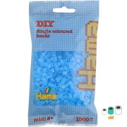 Perles à repasser Hama MIDI 5 mm Bleu clair Transparent (n°73) x1000