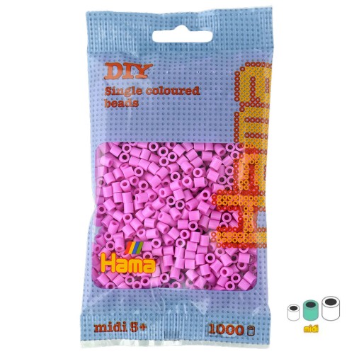 Perles à repasser Hama MIDI 5 mm Rose Pastel (n°48) x1000