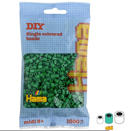 Perles à repasser Hama MIDI 5 mm Vert (n°10) x1000