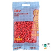 Perles à repasser Hama MIDI 5 mm Rouge (n°05) x1000|raw }}