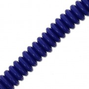 Perles Heishi rondelles en résine 8x2 mm Cobalt x180|raw }}