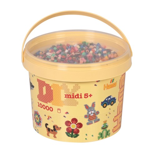 Assortiment en baril de perles à repasser Hama MIDI 5 mm  (n°67) x10000