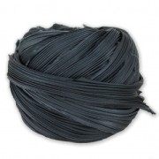Ruban twill de soie Shibori Noir x10cm