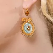 Soutache shiri velvet fabrication italienne 4 mm Blanc x1m