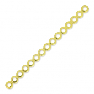 Intercalaire 15 rangs 51x3.4 mm doré à l'or fin x1