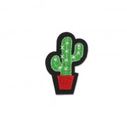 Ecusson Thermocollant Cactus 52x35 mm Rouge/Vert/Noir x1