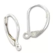 Dormeuses avec anneau fermé 16 mm en Argent 925 x2