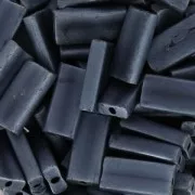 Rectangle Beads Miyuki 4x9 mm RECT-2001 - Gunmetal Mat x8g