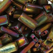 Rectangle Beads Miyuki 4x9 mm RECT-462 - Metallic Gold Iris x8g