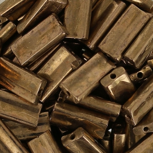 Rectangle Beads Miyuki 4x9 mm RECT-457 - Dark Bronze Metallic x8g